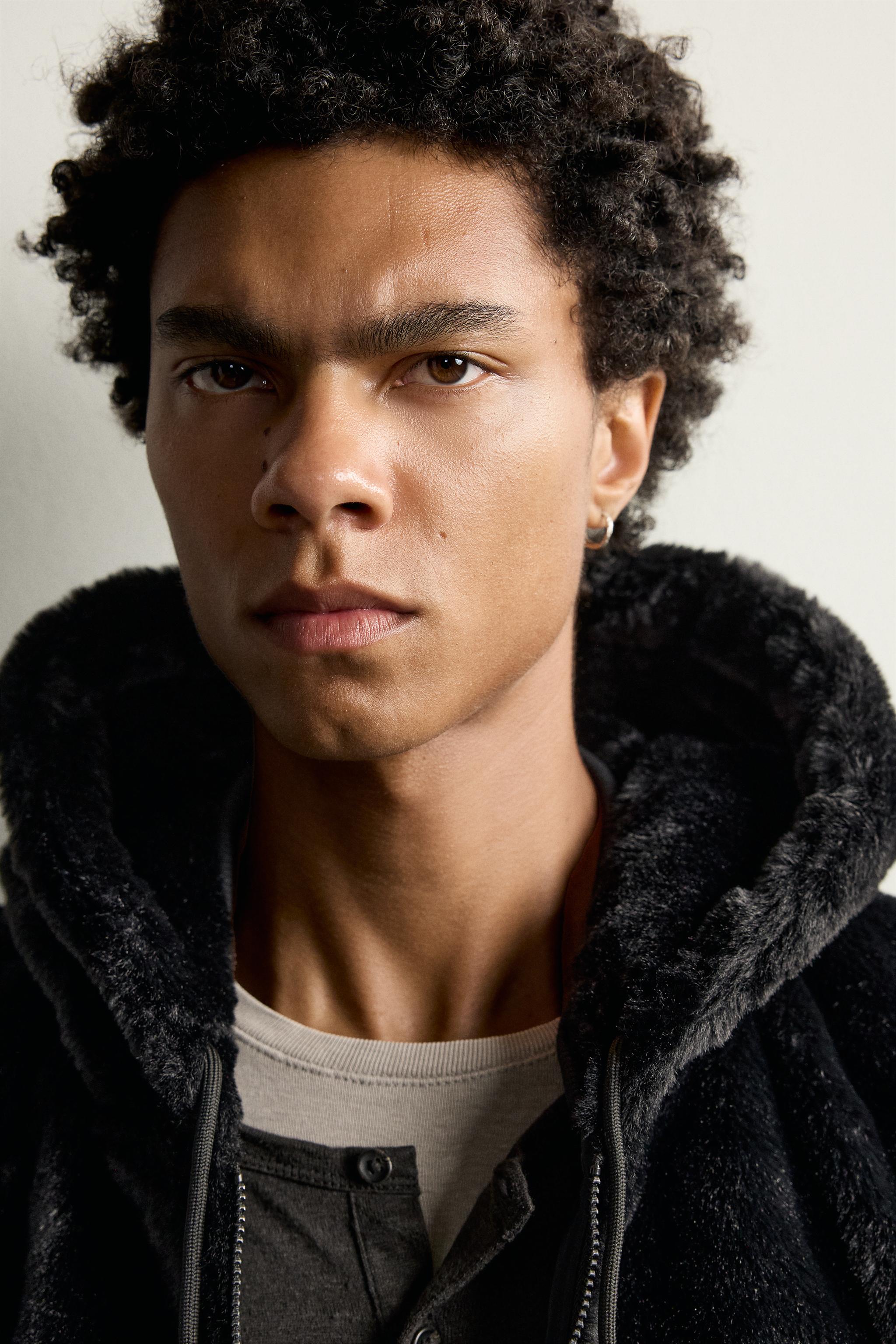 REVERSIBLE FAUX SHEARLING BOMBER JACKET